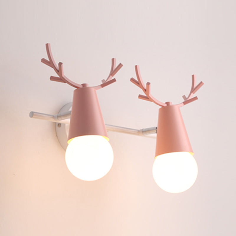 Wall Mount Light Fixture Nordic Metal Kids Bedroom Wall Mount Light