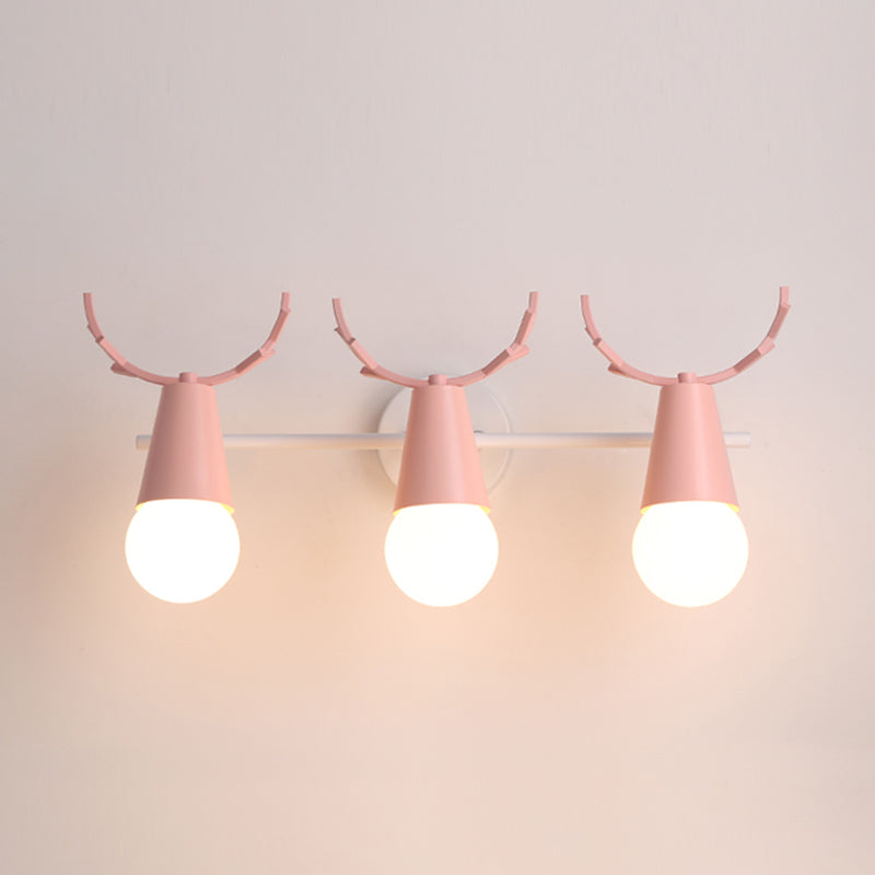 Wall Mount Light Fixture Nordic Metal Kids Bedroom Wall Mount Light