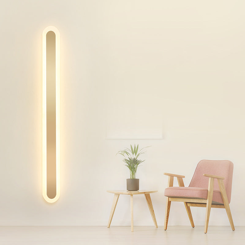 Forme linéaire Mur Mur Mur Style moderne Mur à 1 lumière Light Aymat de Gold