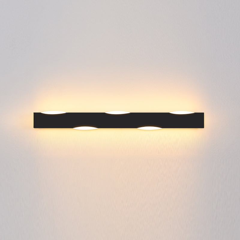 Forma de forma lineal Iluminación de pared de metal Estilo moderno 1 Luz de la pared de luz Luz de la pared de la luz.