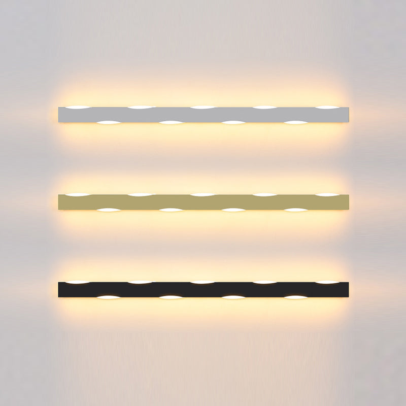 Forma de forma lineal Iluminación de pared de metal Estilo moderno 1 Luz de la pared de luz Luz de la pared de la luz.