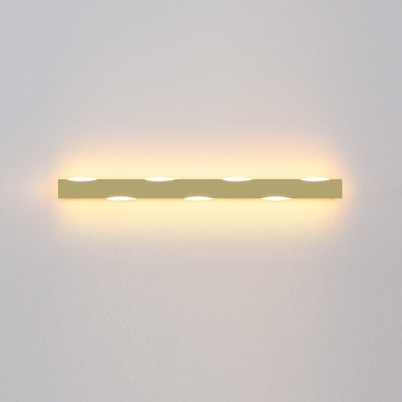 Forma de forma lineal Iluminación de pared de metal Estilo moderno 1 Luz de la pared de luz Luz de la pared de la luz.