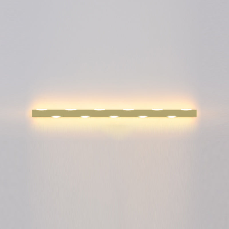 Forma de forma lineal Iluminación de pared de metal Estilo moderno 1 Luz de la pared de luz Luz de la pared de la luz.