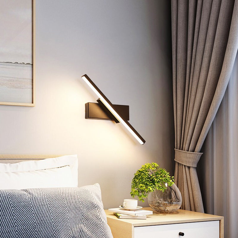 Modern Style Linear Wall Lamps Metal 1 Light Wall Mounted Lamps