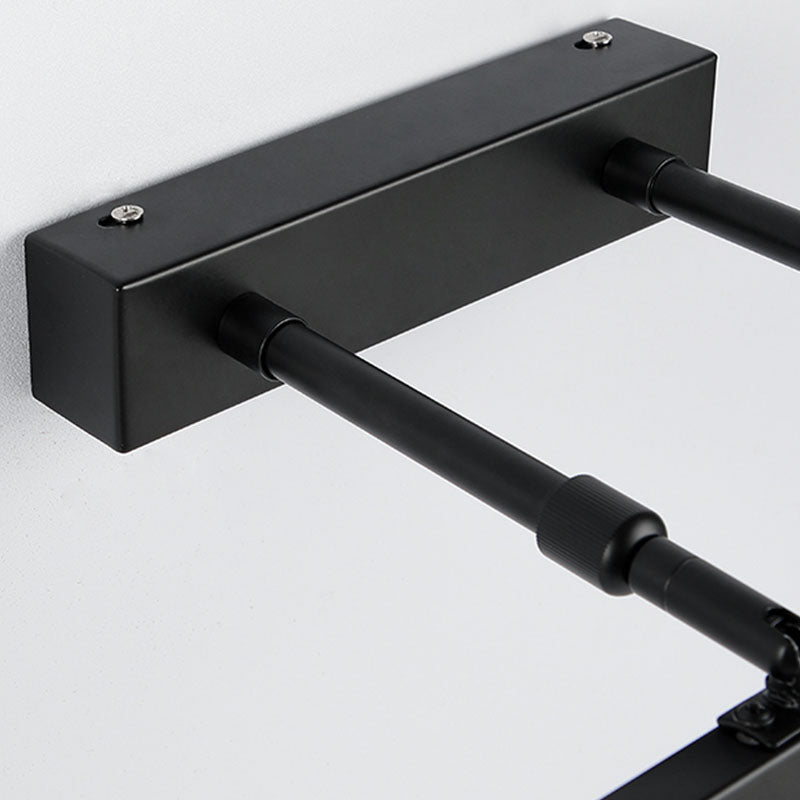 Metal Linear Shape Wall Light Modern 1-Light Swing Arm Mirror Wall Mount Light Fixture
