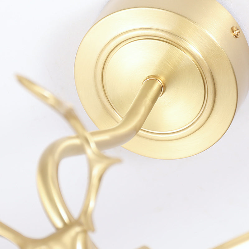 Luce vanità in stile moderno lineare 1 Metal 1 Luce Light Led Light per il bagno in oro