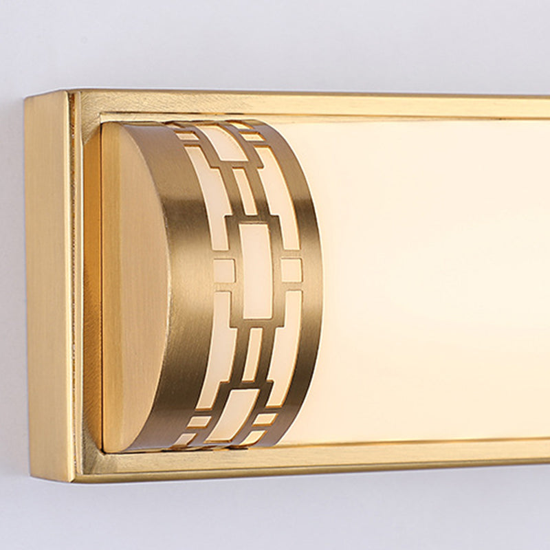 Modern Metallic LED Wall Sconce Linear Bathroom Vanity Lighting Fixture