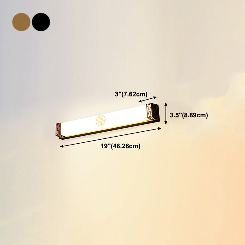 Modern Metallic LED pared apliques de tocador de baño lineal de tocador de baño