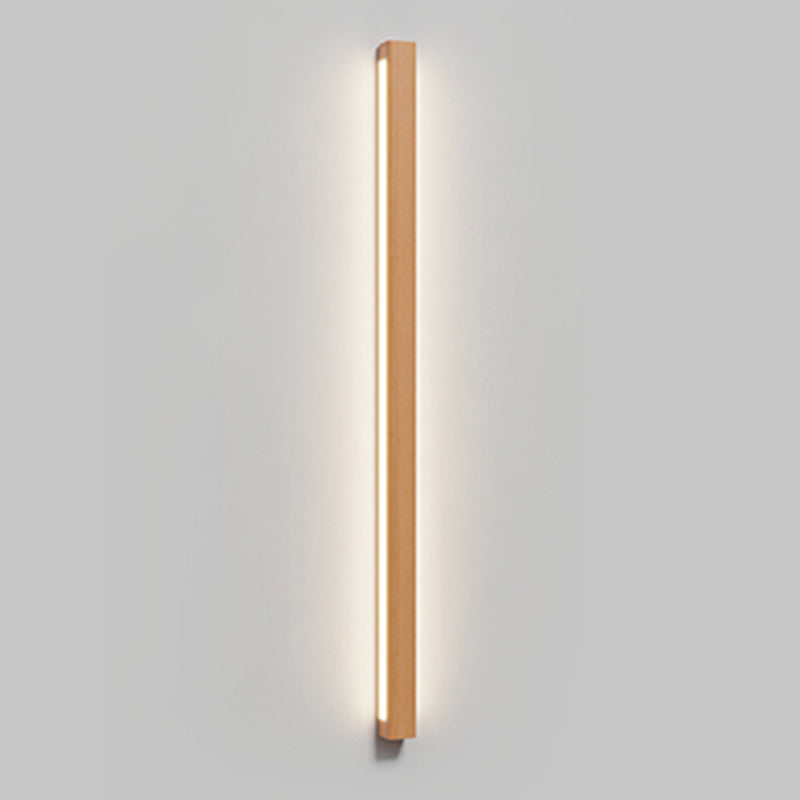 Luci da parete di vanità lineari in stile moderno legno 1 luci specchio da toeletta leggero