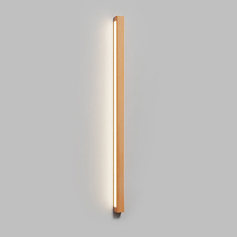 Luci da parete di vanità lineari in stile moderno legno 1 luci specchio da toeletta leggero