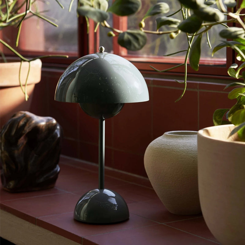 Table de table en forme de dôme lampe de table de nuit en métal de style nordique pour chambre à coucher