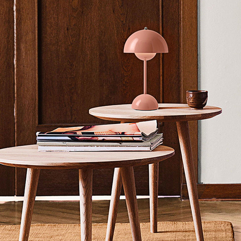 Table de table en forme de dôme lampe de table de nuit en métal de style nordique pour chambre à coucher