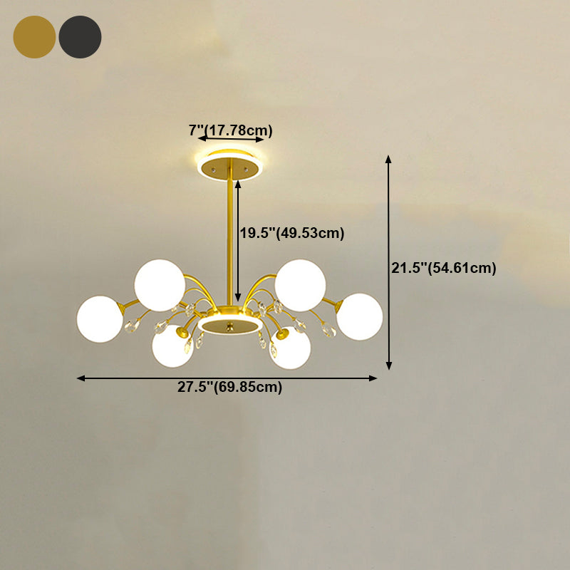 Kugelförmige Schatten Anhänger Kronleuchter zeitgenössischer Glas Kronleuchter Beleuchtungskörperschaften