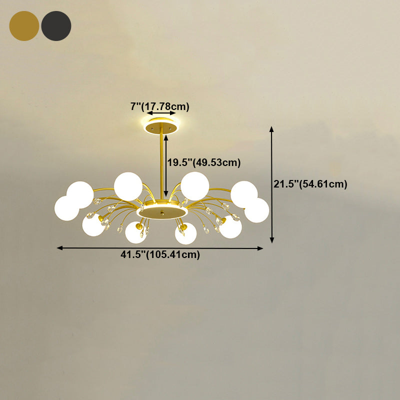 Lustres de pendentifs à nuance sphérique