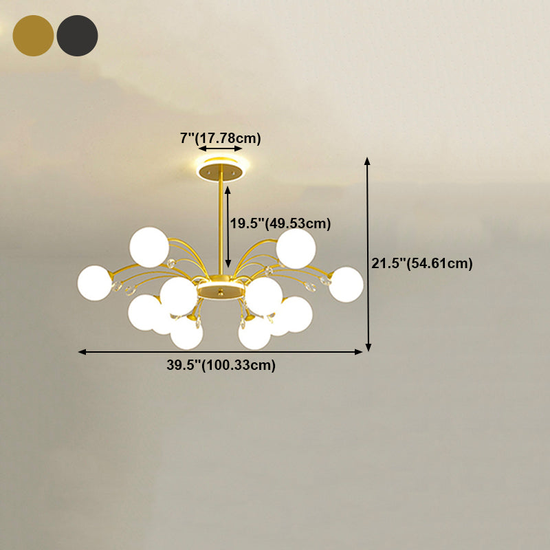 Lustres de pendentifs à nuance sphérique