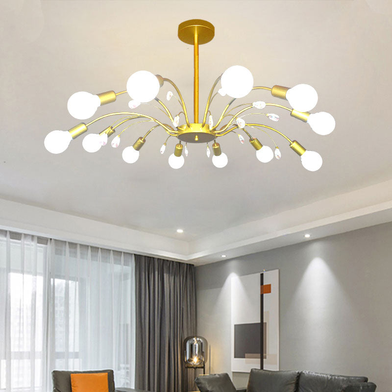 Radial Shade Chandelier Lights Contemporary Metal Chandelier Lighting