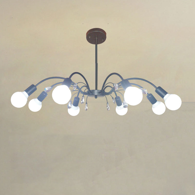 Radial Shade Chandelier Lights Contemporary Metal Chandelier Lighting