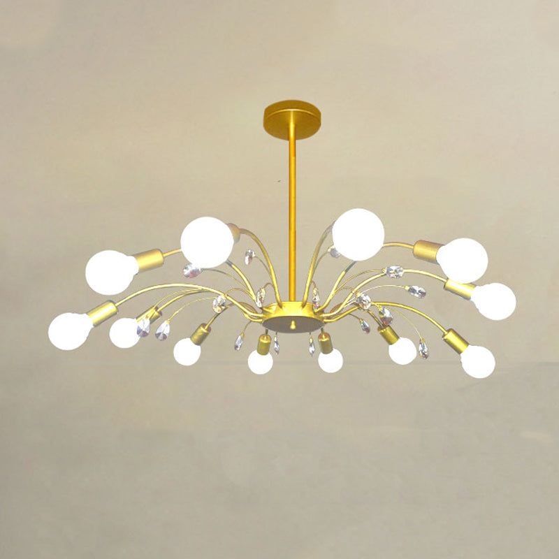 Radial Shade Chandelier Lights Contemporary Metal Chandelier Lighting Fixtures