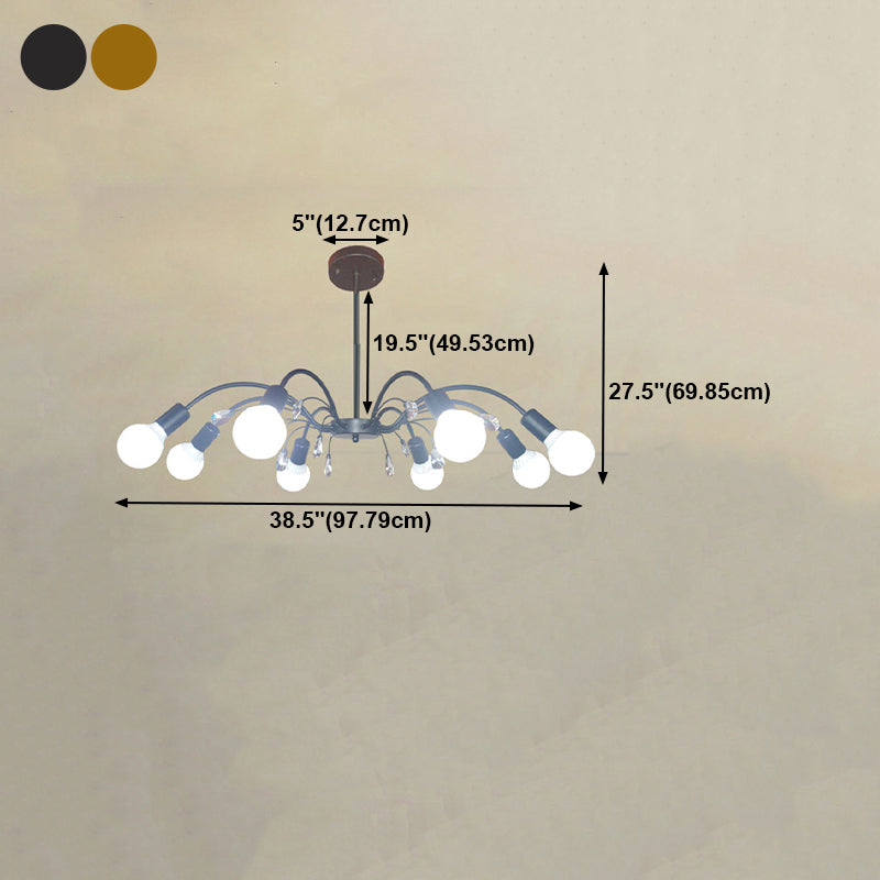 Radial Shade Chandelier Lights Contemporary Metal Chandelier Lighting