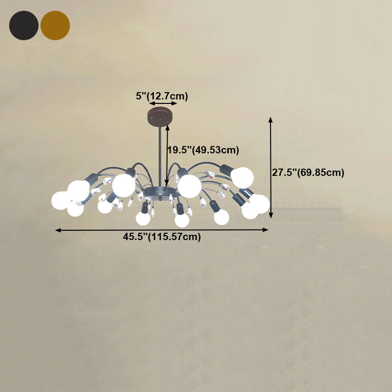 Radial Shade Chandelier Lights Contemporary Metal Chandelier Lighting