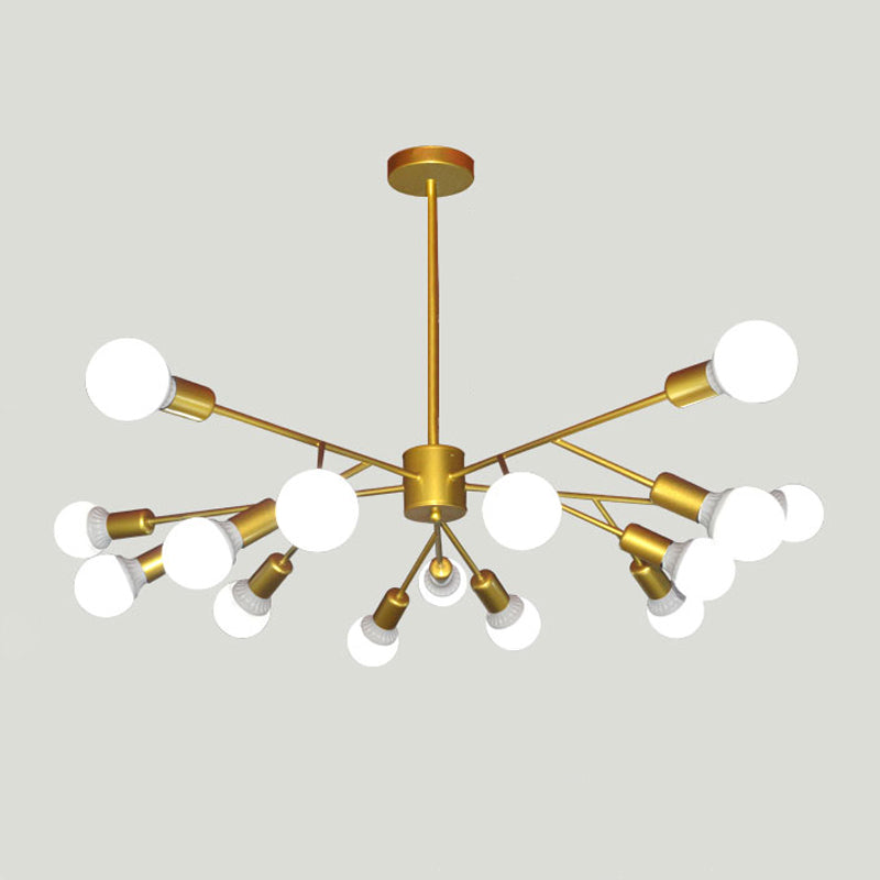 Lustres radiaux contemporains lumières lustres en métal lustre d'éclairage