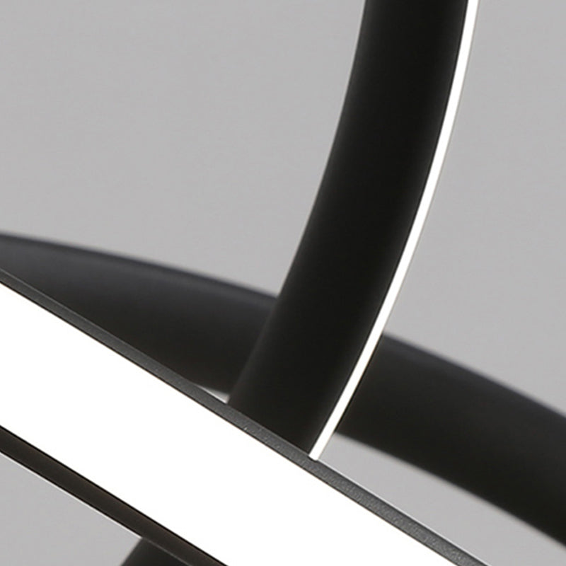 Spiral Shape Chandelier Light Contemporary Metal 1 Light Chandelier Lighting Fixture