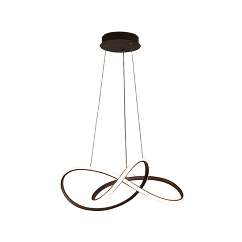 Spiral Shape Chandelier Light Contemporary Metal 1 Light Chandelier Lighting Fixture