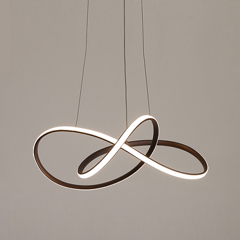 Spiral Shape Chandelier Light Contemporary Metal 1 Light Chandelier Lighting Fixture