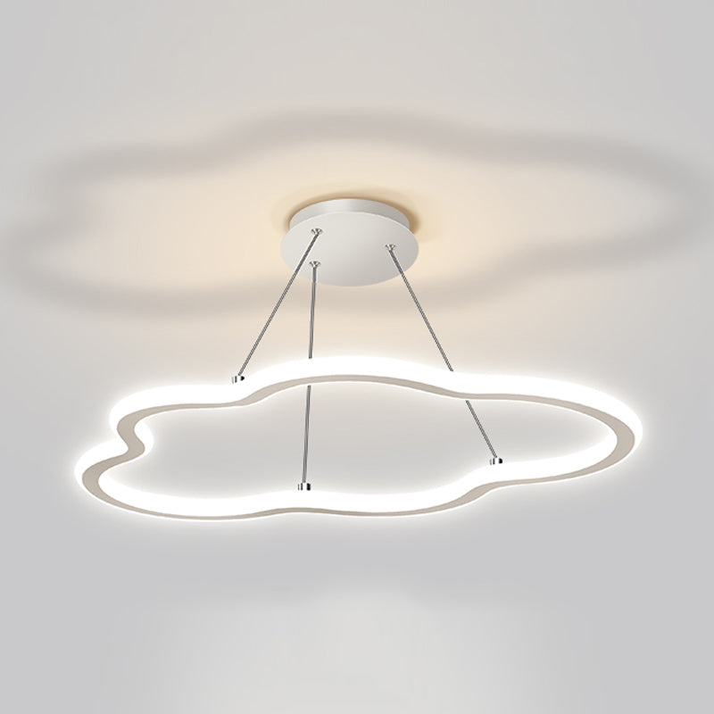 Linear Shape Chandelier Light Modern Metal 1 Light Chandelier Lighting Fixture