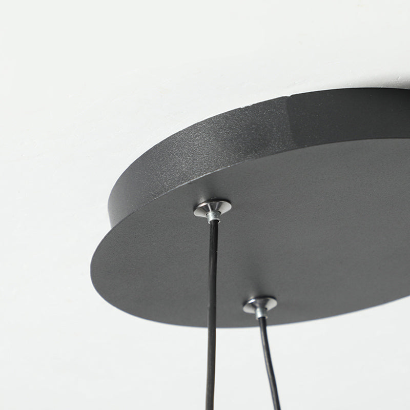 Linear Shape Chandelier Light Modern Metal 1 Light Chandelier Lighting Fixture