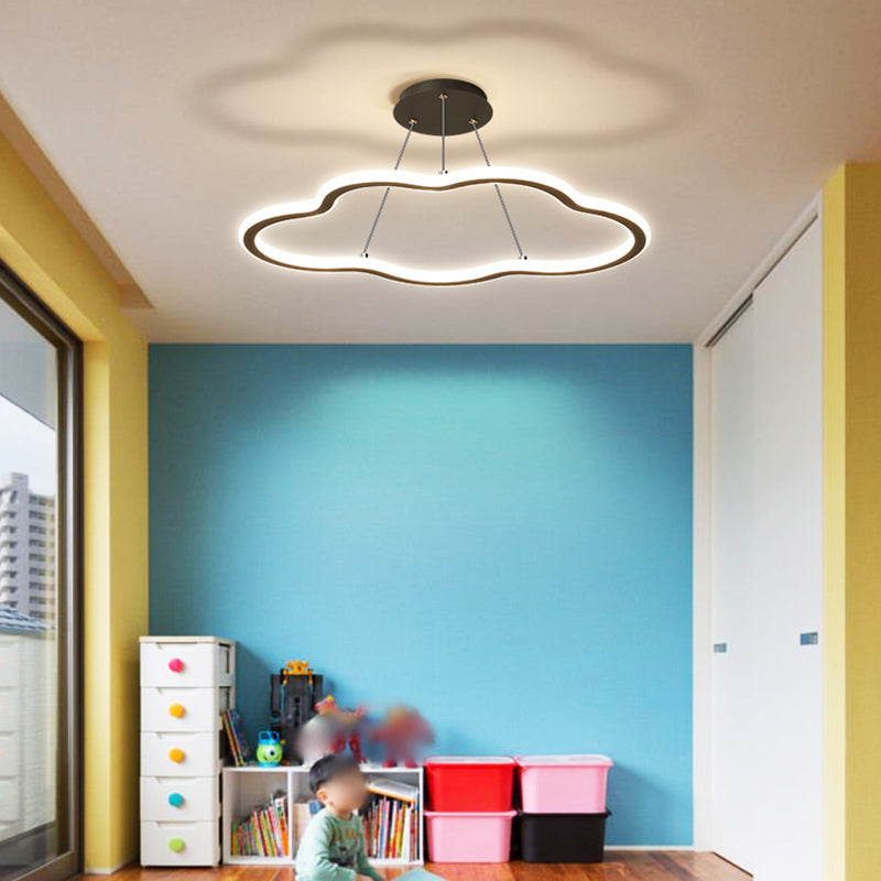 Linear Shape Chandelier Light Modern Metal 1 Light Chandelier Lighting Fixture