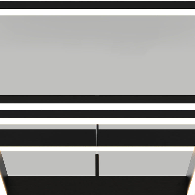 Luces de lámpara de araña de forma cuadrada de metal moderno 2 accesorios de iluminación de lámpara de luz