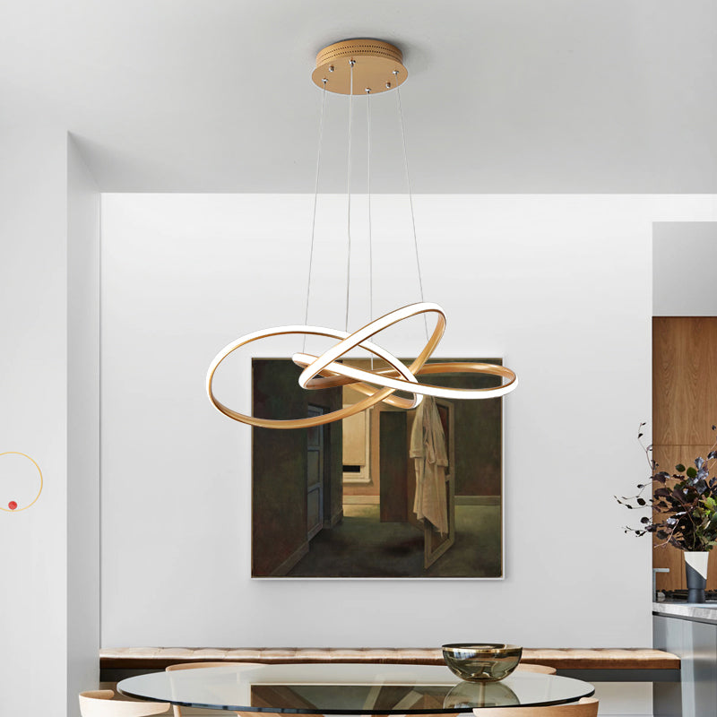 Cycle Shade lampadario Light Light Metal Modern 1 Funzione illuminazione lampadario leggero