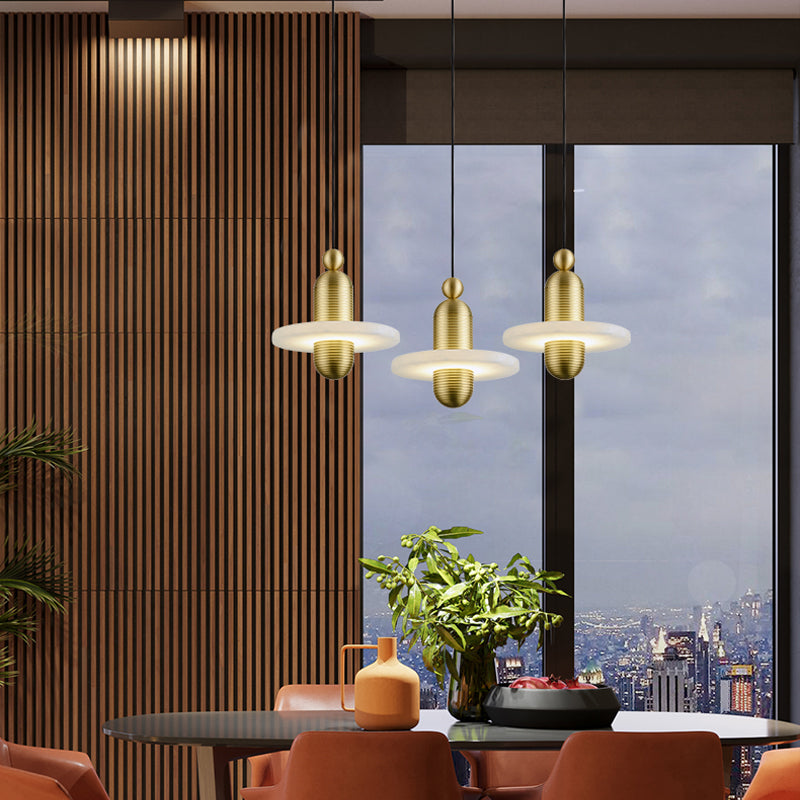Marble Hanging Light Contemporary Simplicity Pendent Lighting Fixture for Drawing Room