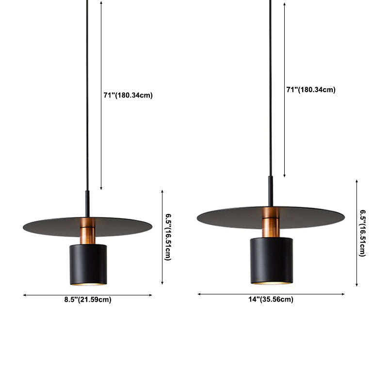 1 Light Unique Hanging Pendant Modern Style Metal Hanging Lighting for Dining Room