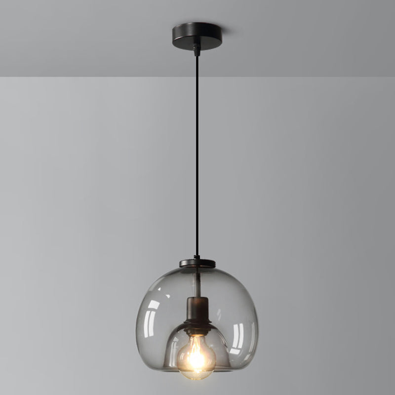 Estilo moderno de forma esférica iluminación colgante de vidrio Luz para dormitorio