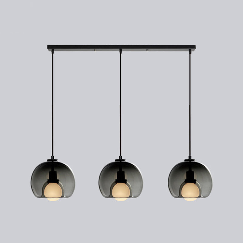 Estilo moderno de forma esférica iluminación colgante de vidrio Luz para dormitorio