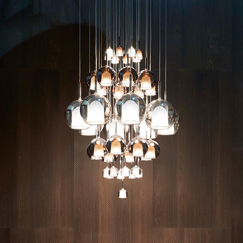 Contemporary Glass Shade Hanging Light Creative Pendant Lighting Fixture