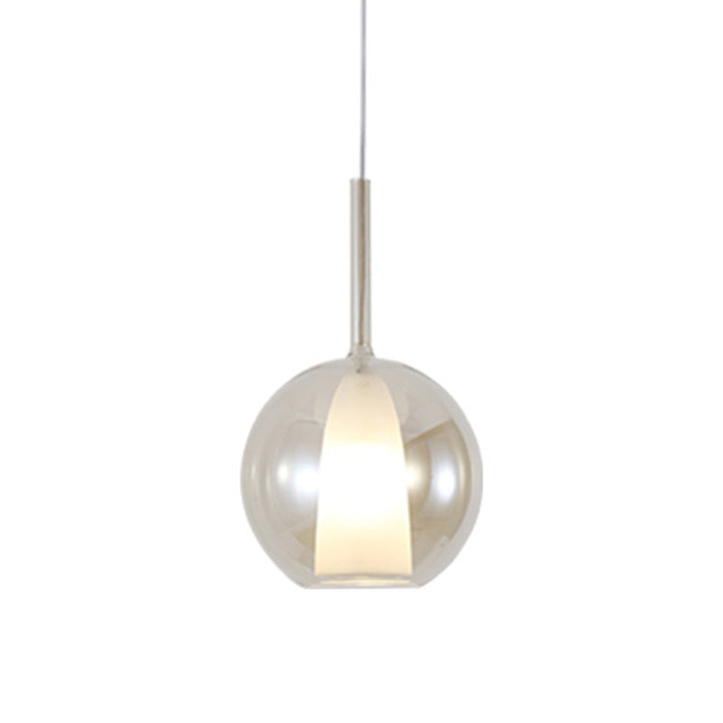 Contemporary Glass Shade Hanging Light Creative Pendant Lighting Fixture