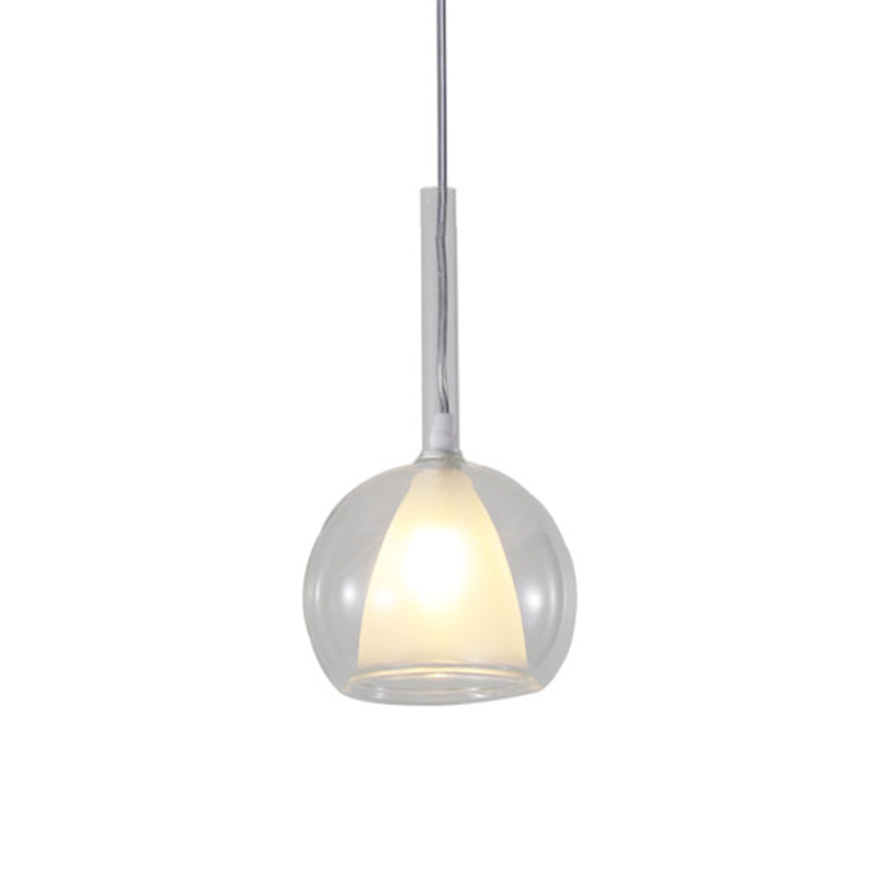 Contemporary Glass Shade Hanging Light Creative Pendant Lighting Fixture