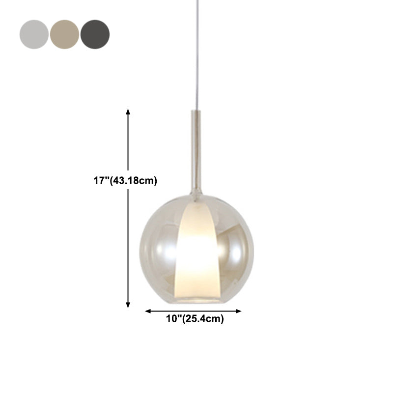 Contemporary Glass Shade Hanging Light Creative Pendant Lighting Fixture