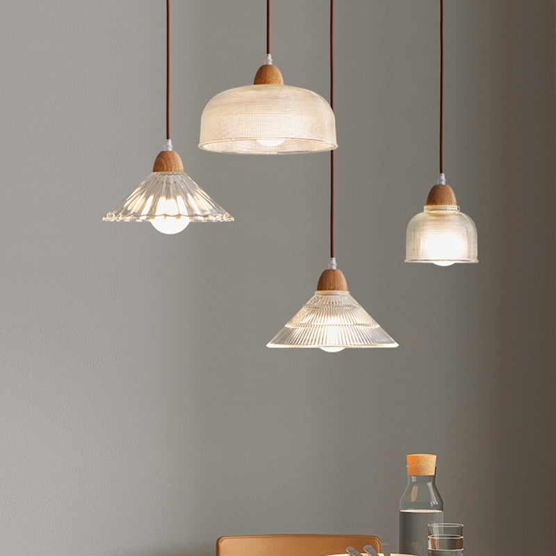 Estilo moderno Luz colgante Capacidad de iluminación de colgante de vidrio creativo para el comedor