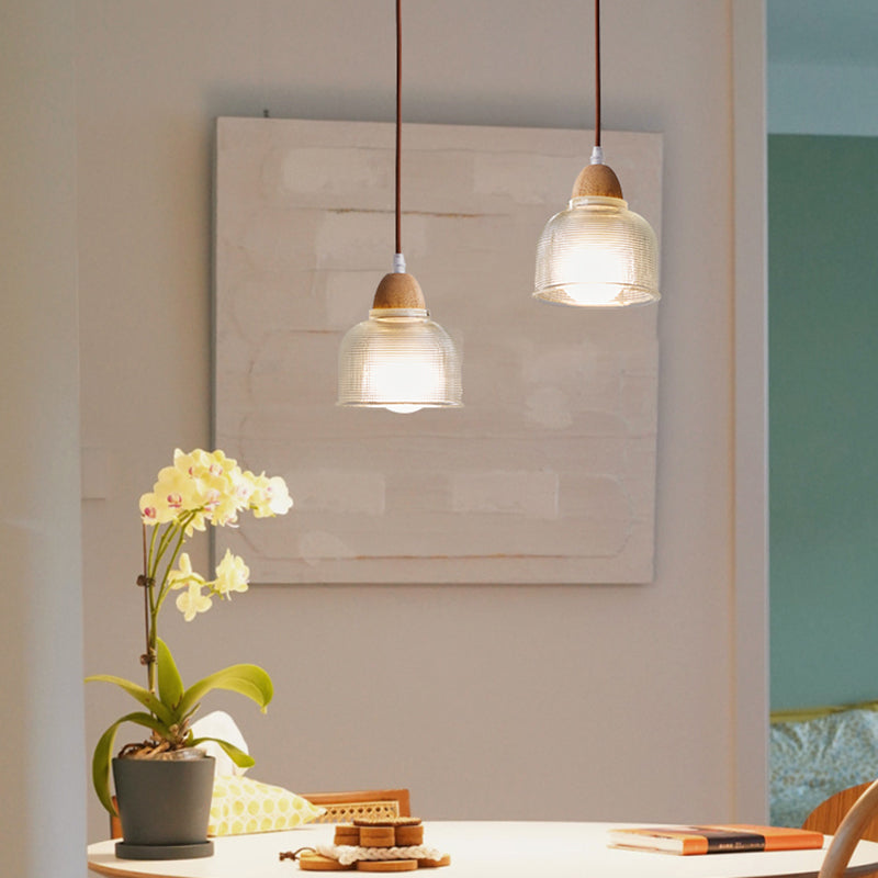 Estilo moderno Luz colgante Capacidad de iluminación de colgante de vidrio creativo para el comedor