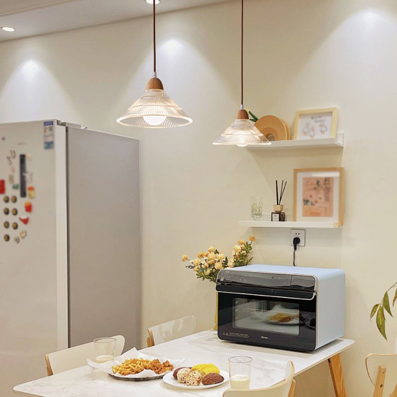 Estilo moderno Luz colgante Capacidad de iluminación de colgante de vidrio creativo para el comedor