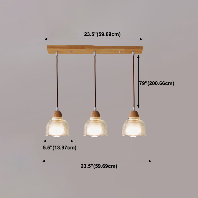 Estilo moderno Luz colgante Capacidad de iluminación de colgante de vidrio creativo para el comedor