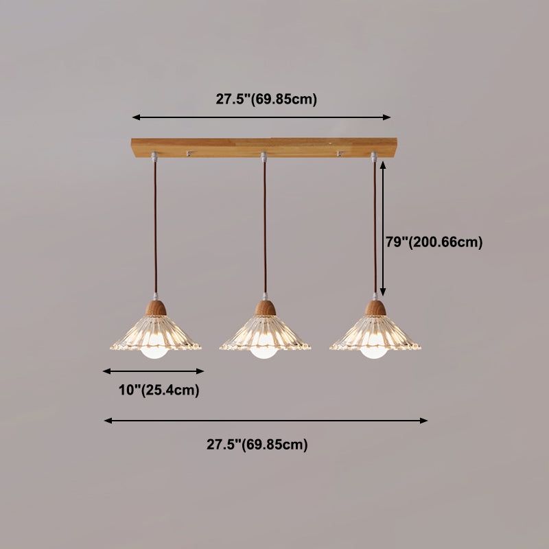 Estilo moderno Luz colgante Capacidad de iluminación de colgante de vidrio creativo para el comedor