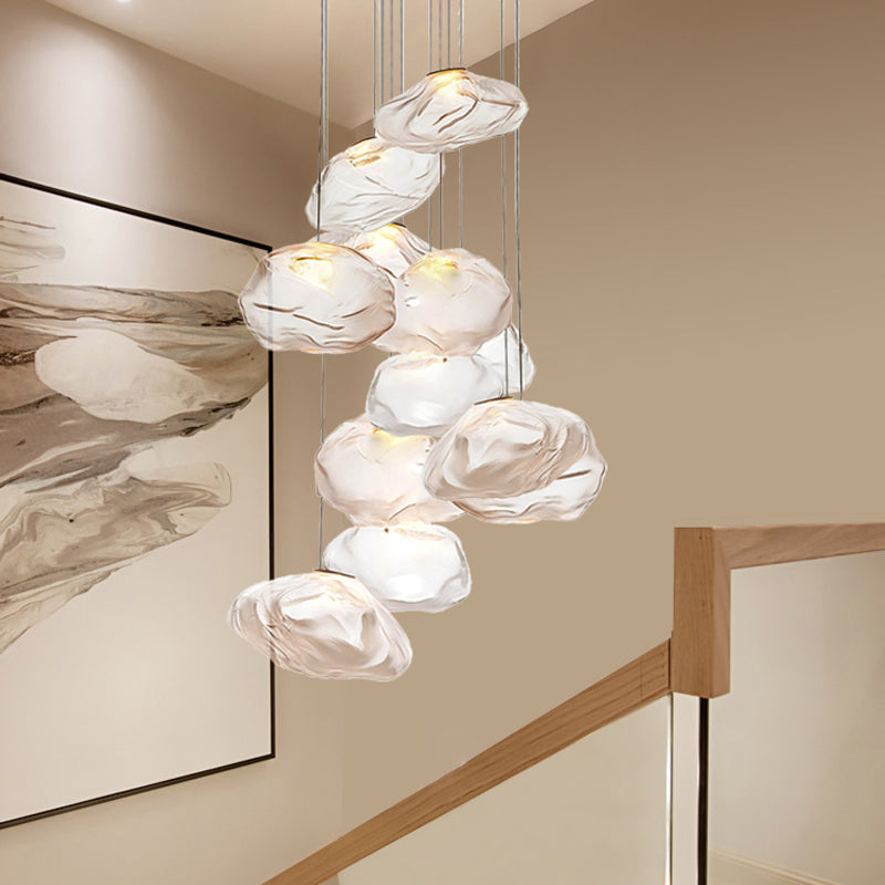 Modern Style Glass Hanging Light Creative Pendant Lighting Fixture for Dining Room