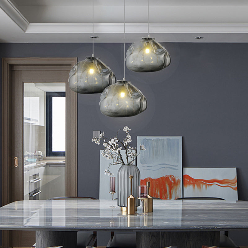 Modern Style Glass Hanging Light Creative Pendant Lighting Fixture for Dining Room