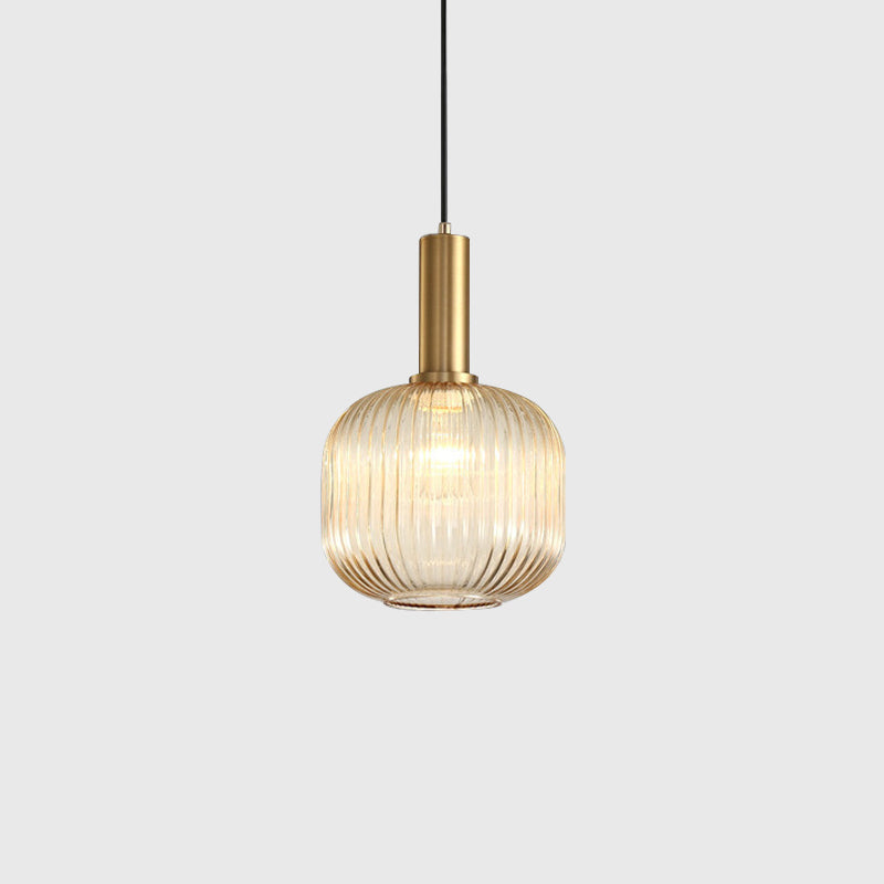 Modern Style Minimalist Hanging Light Glass Shade Pendant Lighting Fixture
