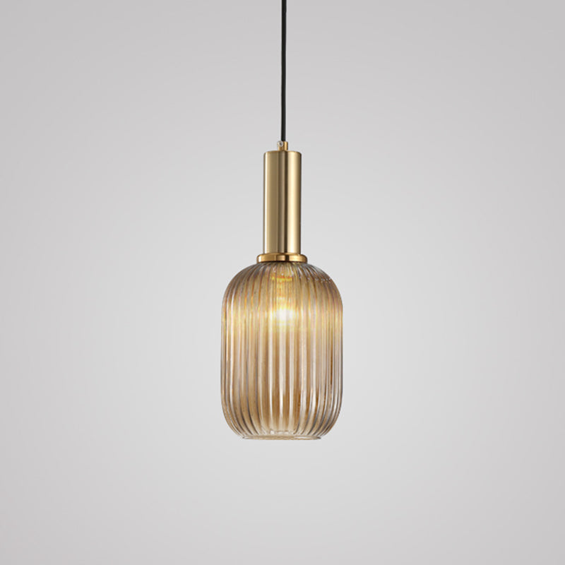 Modern Style Minimalist Hanging Light Glass Shade Pendant Lighting Fixture
